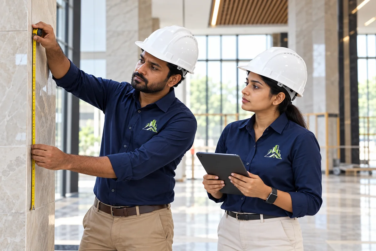 Construction & project materials — illustrative Motive service scene