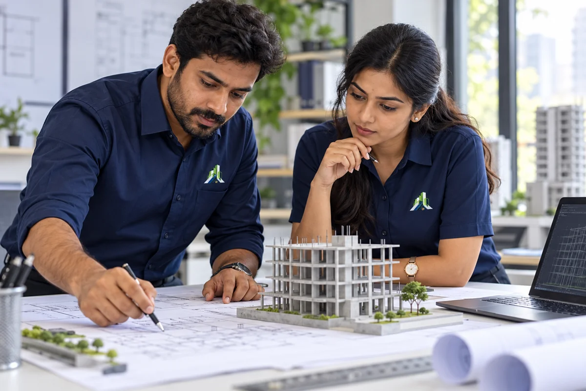 Design & project reporting — illustrative Motive service scene