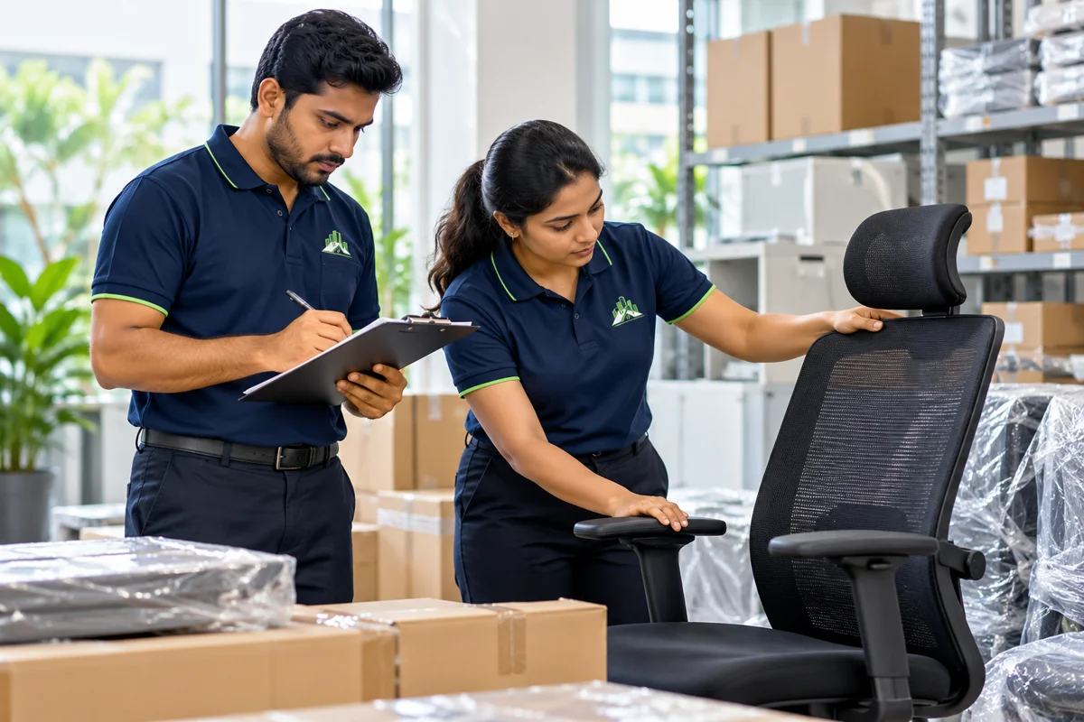Workplace & furniture supplies — illustrative Motive service scene